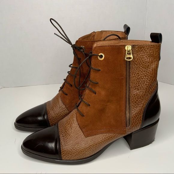 Gorgeous Hispanitas (Spain) Leather Booties - Size 41 (10) - Picture 2 of 15
